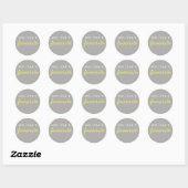 Sticker Rond Son Snack Favori (Feuille)