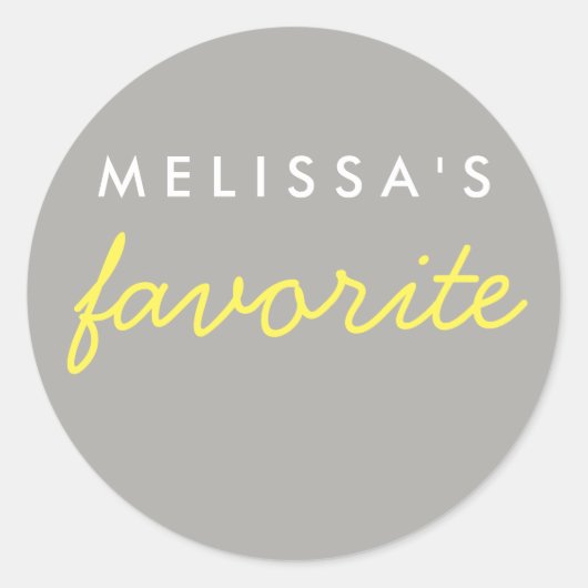 Sticker Rond Son Snack Favori (Devant)