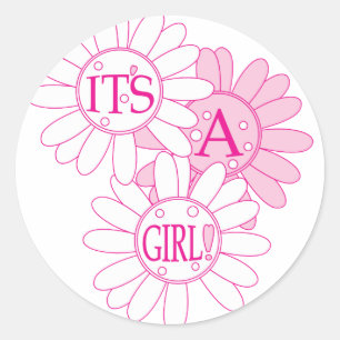 Sticker Rond Son une fille