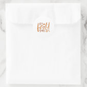 Sticker Rond Son Yum Automne (Sac)