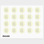 Sticker Rond Sonnet # 32 par William Shakespeare (Feuille)