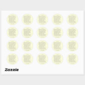 Sticker Rond Sonnet # 47 par William Shakespeare (Feuille)