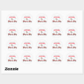 Sticker Rond Sonnez l'alarme Fireman Anniversaire (Feuille)