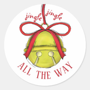 Sticker Rond Sonnez tout le chemin Jolies Cloches Fantaisistes