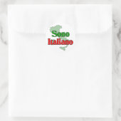 Sticker Rond Sono Italie (Sac)