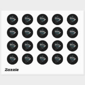 Sticker Rond Sonographie Ultrasound Tech (Feuille)