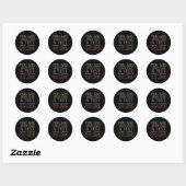 Sticker Rond Sont Plus Qu'Un Test Score Enseignant Appréciation (Feuille)