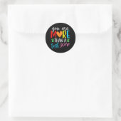 Sticker Rond Sont Plus Qu'Une Note De Test (Sac)