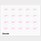 Sticker Rond Sophie Classic Style Nom (Feuille)