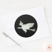 Sticker Rond Sorcière (Enveloppe)