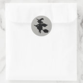 Sticker Rond Sorcière (Sac)