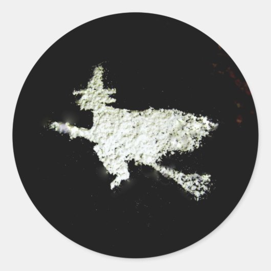 Sticker Rond Sorcière (Devant)