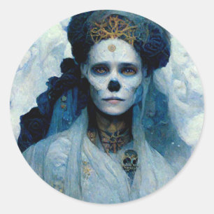 Sticker Rond Sorcière de glace 4 Imaginaires Sci-Fi