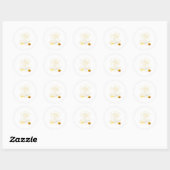 Sticker Rond Sorcière d'Halloween se sentant Wicked Funny Witch (Feuille)