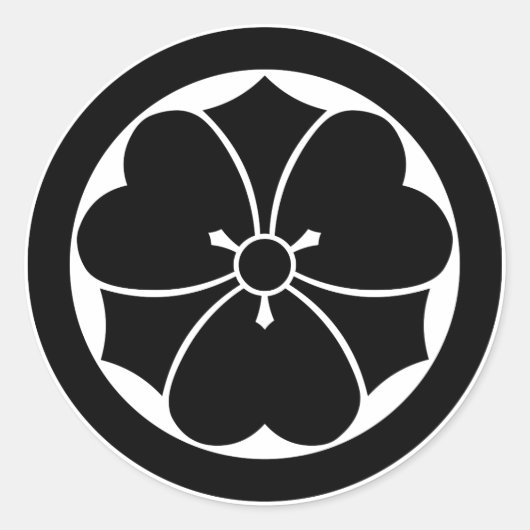 Sticker Rond Sorcière en bois avec épées en cercle (Devant)