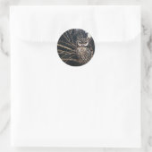 Sticker Rond Sorcière sous forme de hibou (Sac)