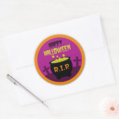 Sticker Rond Sorcières brasser (Enveloppe)