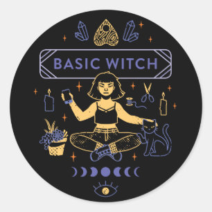 Sticker Rond Sorcières de base - Camille Chew