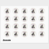 Sticker Rond Sorcières Soirée d'Halloween (Feuille)