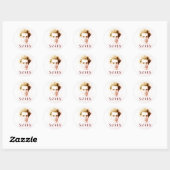 Sticker Rond Søren Kierkegaard (Feuille)