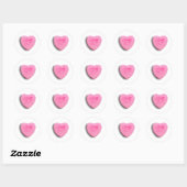Sticker Rond Sortez Bonbon Cœur (Feuille)