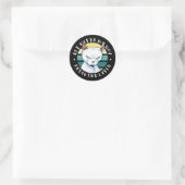 Sticker Rond Sortez de mon chemin freaking loser, Moody Cat Inv (Sac)