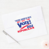 Sticker Rond Sortez Du Vote (Enveloppe)