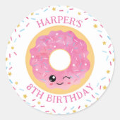 Sticker Rond Sortie de Donut Miss Out (Devant)