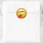 Sticker Rond Sortie de langue (Sac)