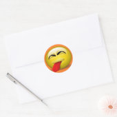Sticker Rond Sortie de langue (Enveloppe)