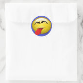 Sticker Rond Sortie de langue (Sac)