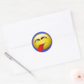 Sticker Rond Sortie de langue (Enveloppe)