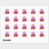 Sticker Rond sortie de porc (Feuille)