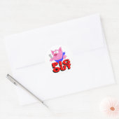 Sticker Rond sortie de porc (Enveloppe)
