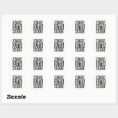 Sticker Rond sortie directe de Cologne (Feuille)