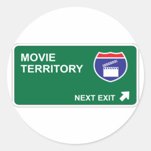 Sticker Rond Sortie suivante du film
