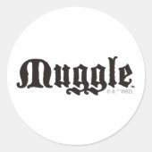 Sticker Rond Sortilège Harry Potter | Moldu (Devant)