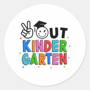Sticker Rond Sortir De La Maternité Graduation Dernier Jour De