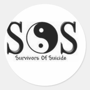 STICKER ROND SOS