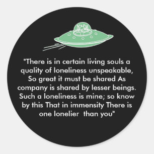 Sticker Rond soucoupe de solitude