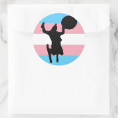 Sticker Rond Soucoupe fille (Sac)