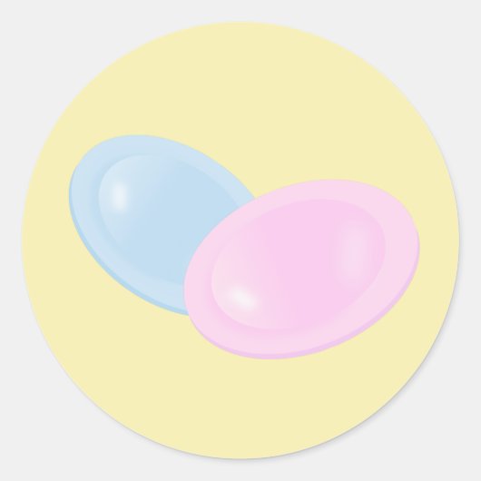 Sticker Rond Soucoupes volantes (Devant)
