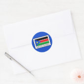 Sticker Rond Soudan du Sud (Enveloppe)