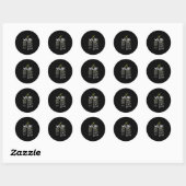 Sticker Rond Souder Souder Cadeau Présente Idée (Feuille)