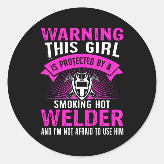 Sticker Rond Soudeur ami (Devant)