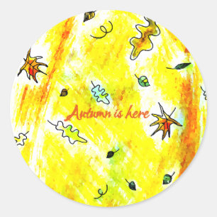 Sticker Rond Souffle d'Automne (Collection Cabane d'Automne)