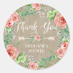 Sticker Rond Souffle floral de Bohème du Merci BOHO Babys