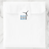 Sticker Rond souffler bébé (énergie éolienne) (Sac)