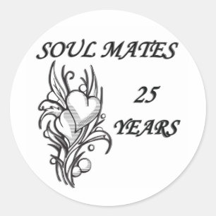 Sticker Rond SOUL MATES 25 ans