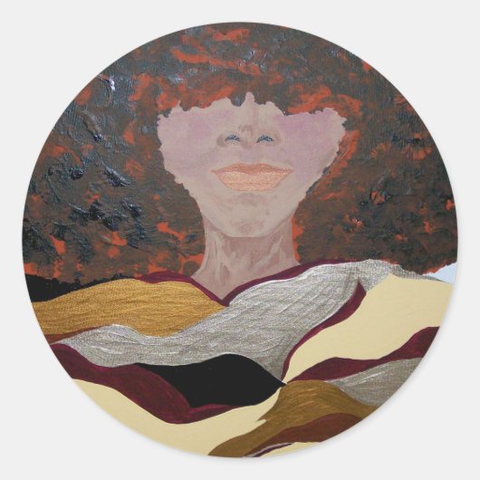 Sticker Rond Soul Sista par Kenya Verrett (Devant)